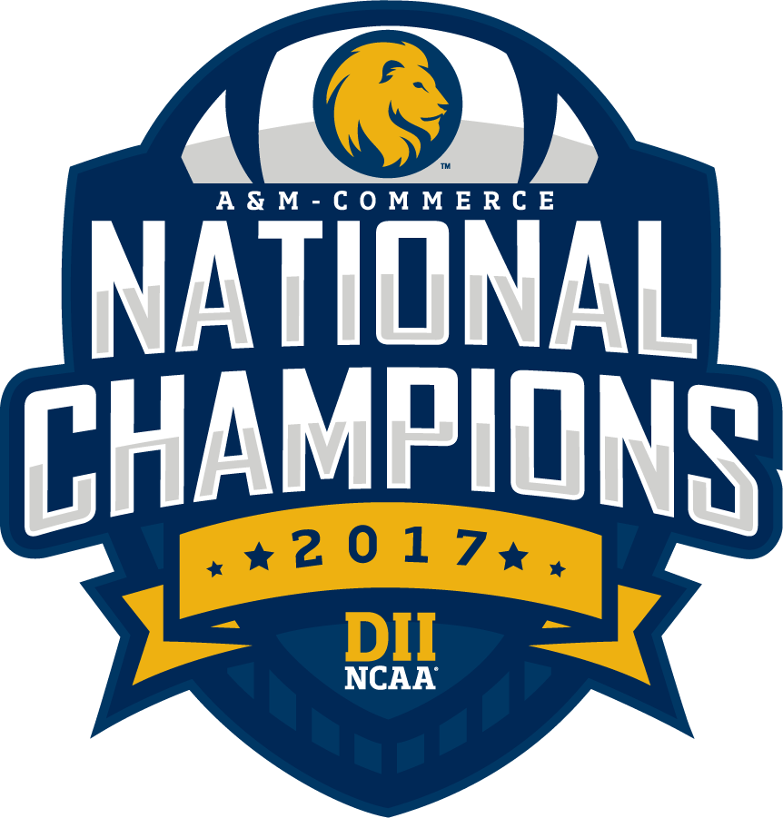 A&M-Commerce Lions 2017 Champion Logo diy iron on heat transfer